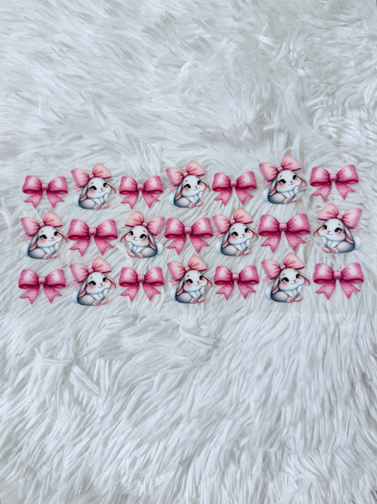 B26. Pink Bow Rabbits
