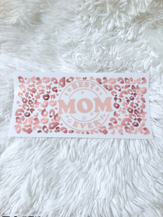 W2. Leopard Rose Gold Best Mom Ever