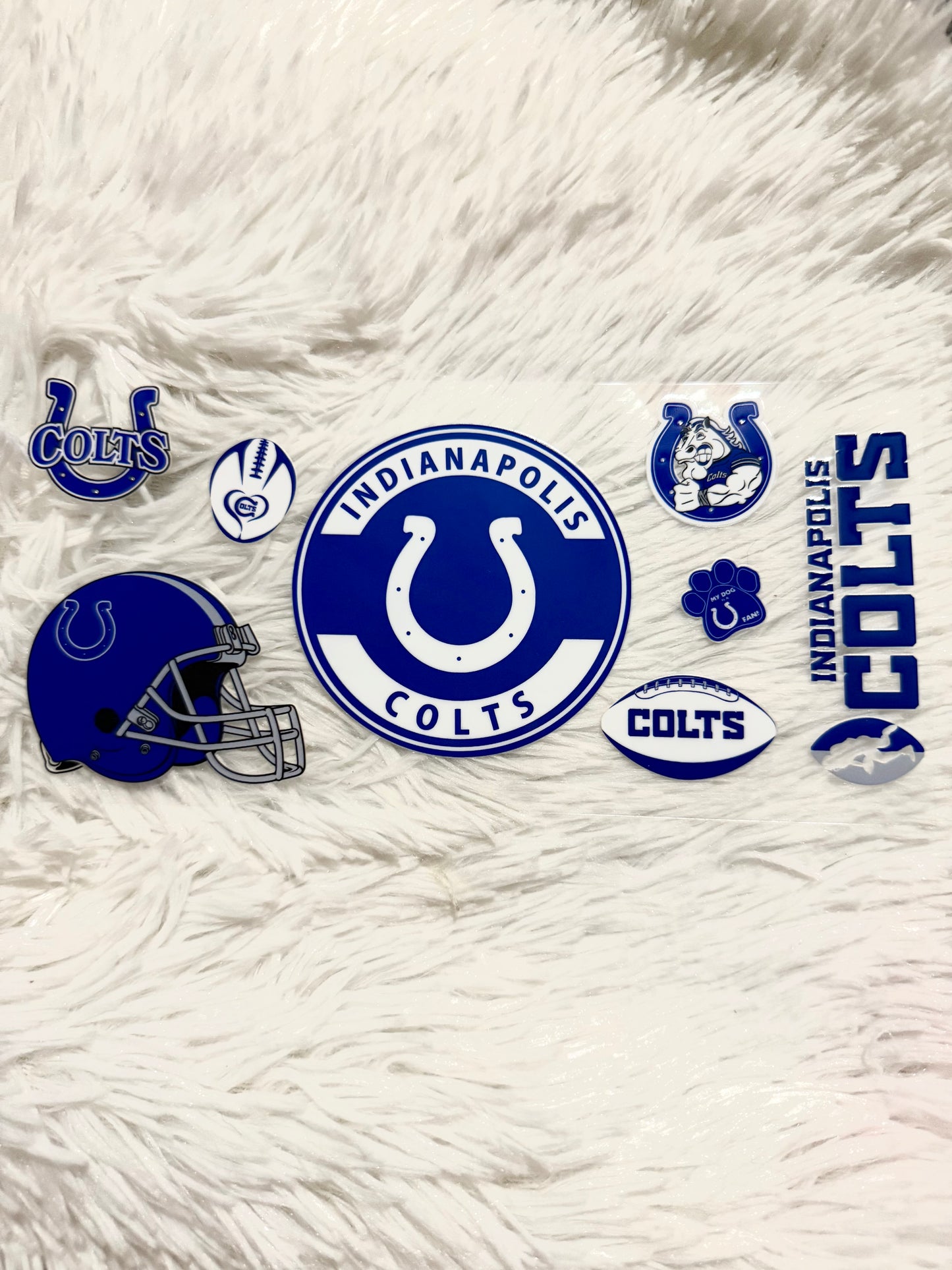 W172. Colts Helmet Football NFL Tumbler Wrap