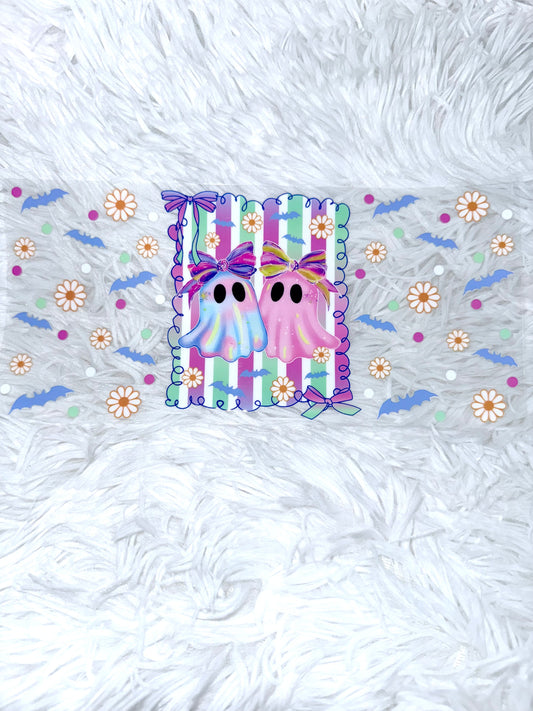 B119. Girly 2 Ghost Bows Halloween