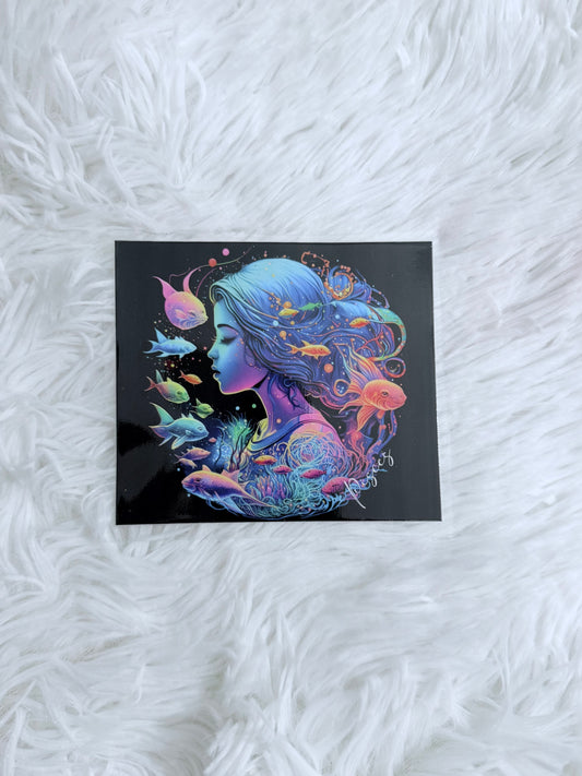 D50. Pisces Zodiac- Black Off Set