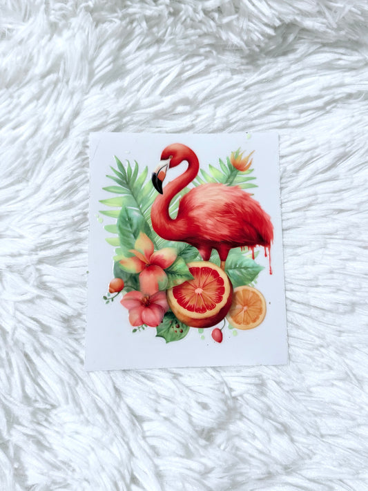 D61. Orange Red Flamingo