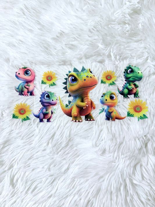 B9. Yellow Sunflower Dinosaurs