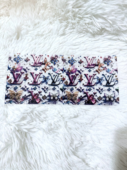 W28. L&V Purple Blue Butterflies