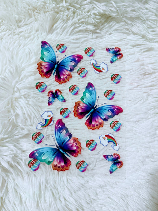 B62. Rainbow Butterflies Flower
