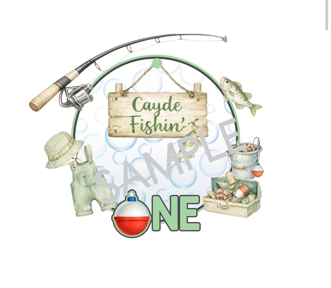 Fishing 3D Light Up Cake Topper