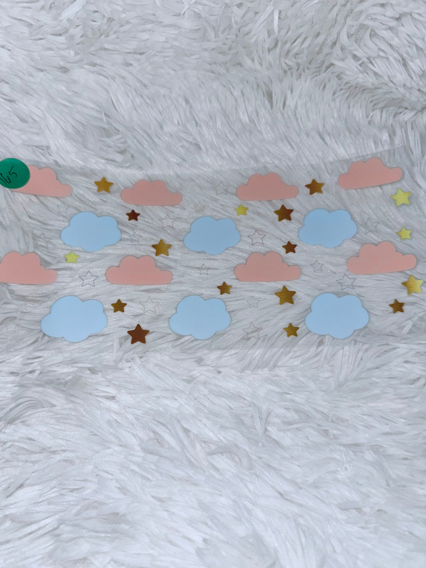 B165. Blue Peach Color Cloud