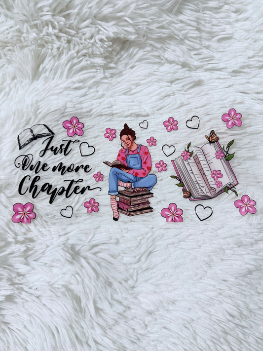 B64. Just One More Chapter Book Heart Flower