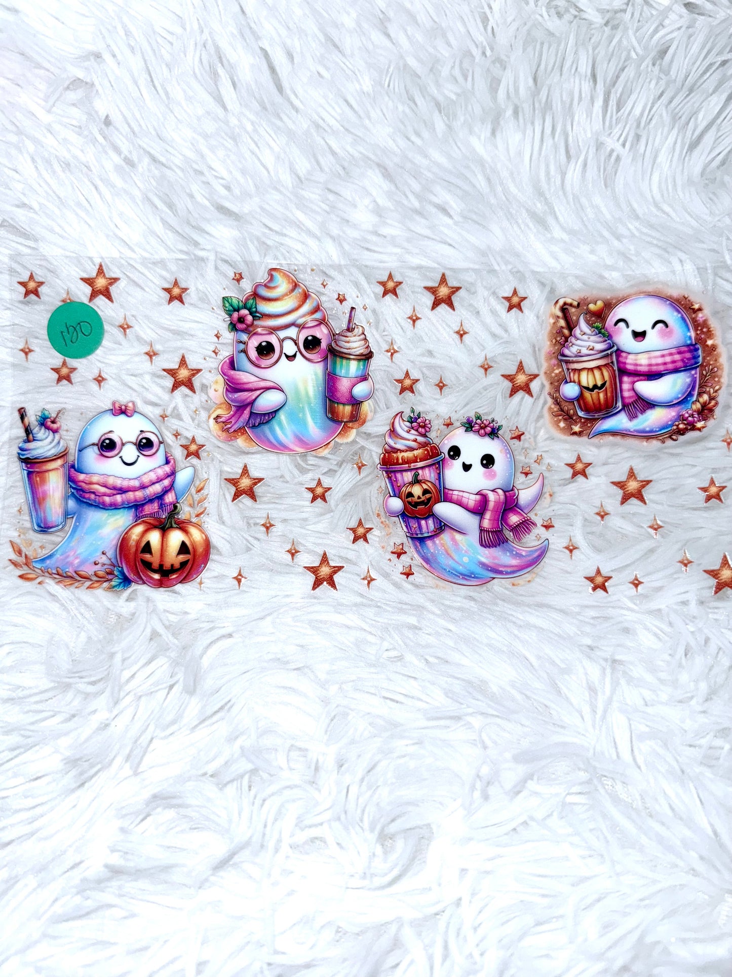 B120. Eye Glasses Ghosts Pumpkin Spice Halloween