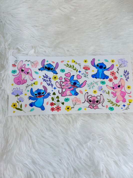 W10. Stitch & Angel Flowers