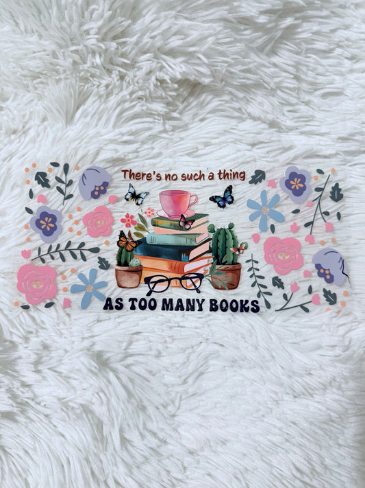 B67. Not Too Many Books Cup Flowers