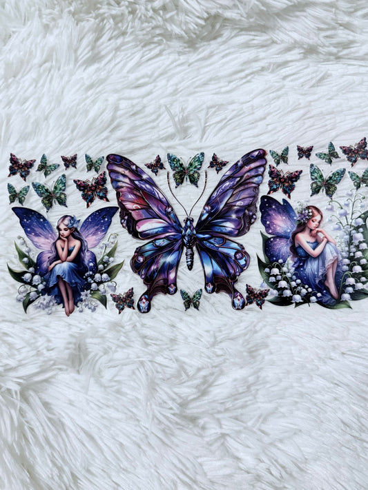 W37. Purple Butterflies Fairies