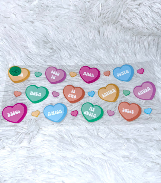 B161. Spanish Love Heart Messages