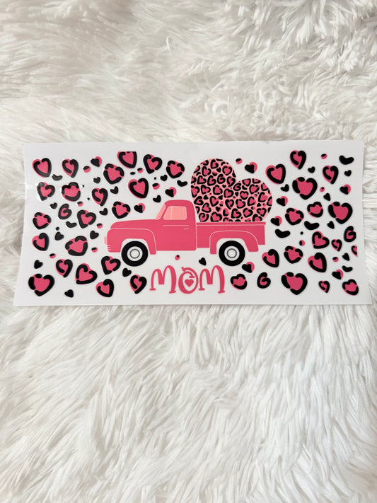 W1. Leopard Heart Truck Mom