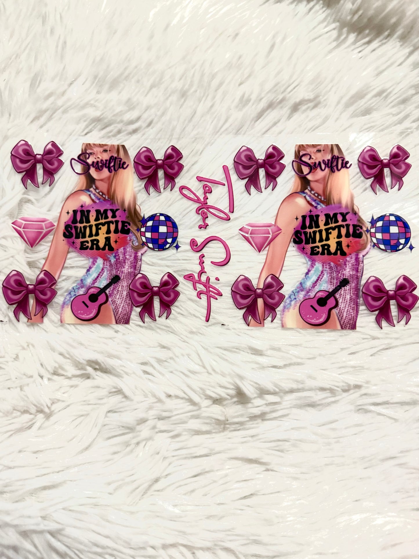 W154. Swiftie Era Bow Disco Tumbler Wrap