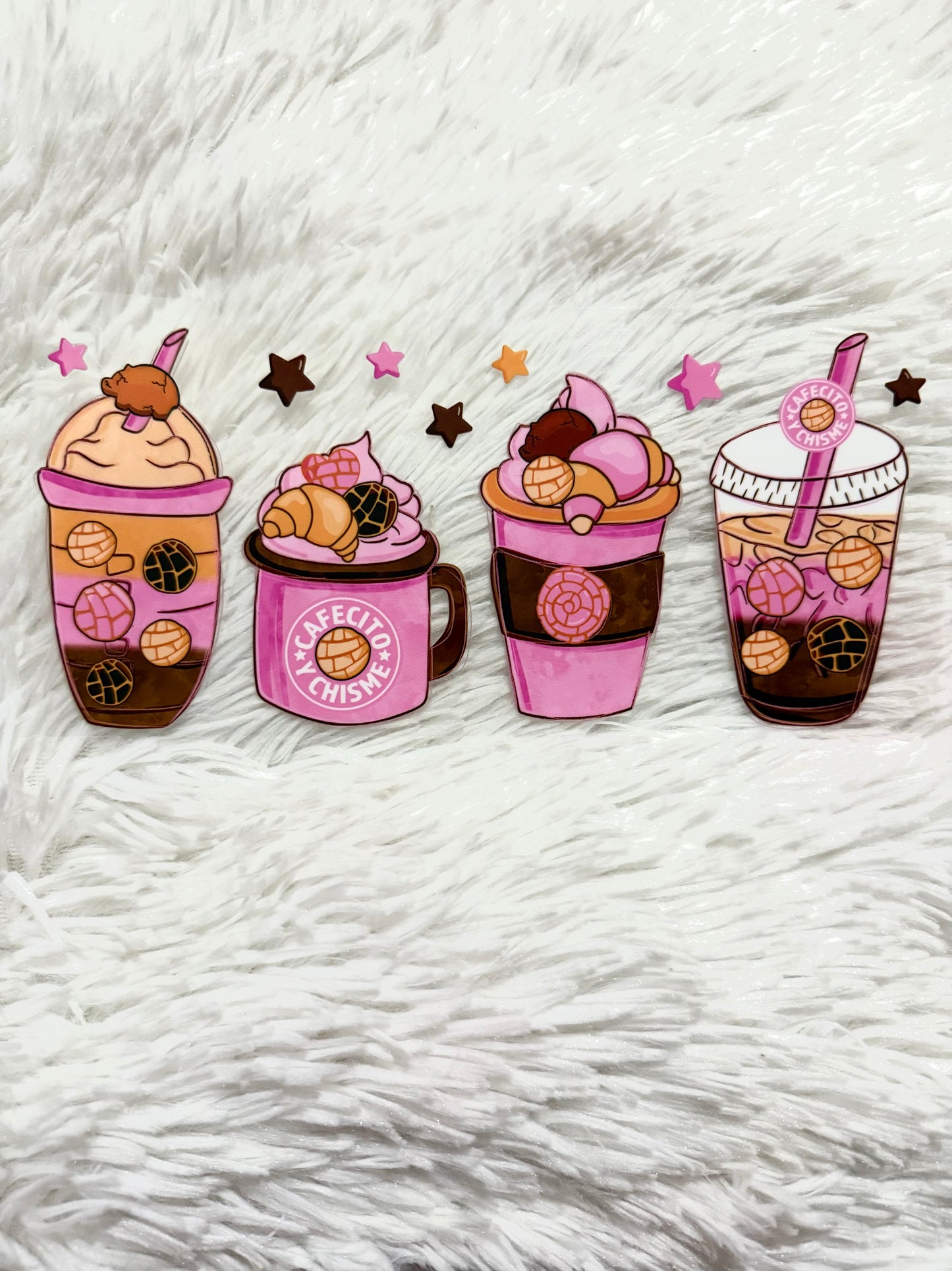 W90. Cafecito Y Chisme Coffee Tumbler Wrap