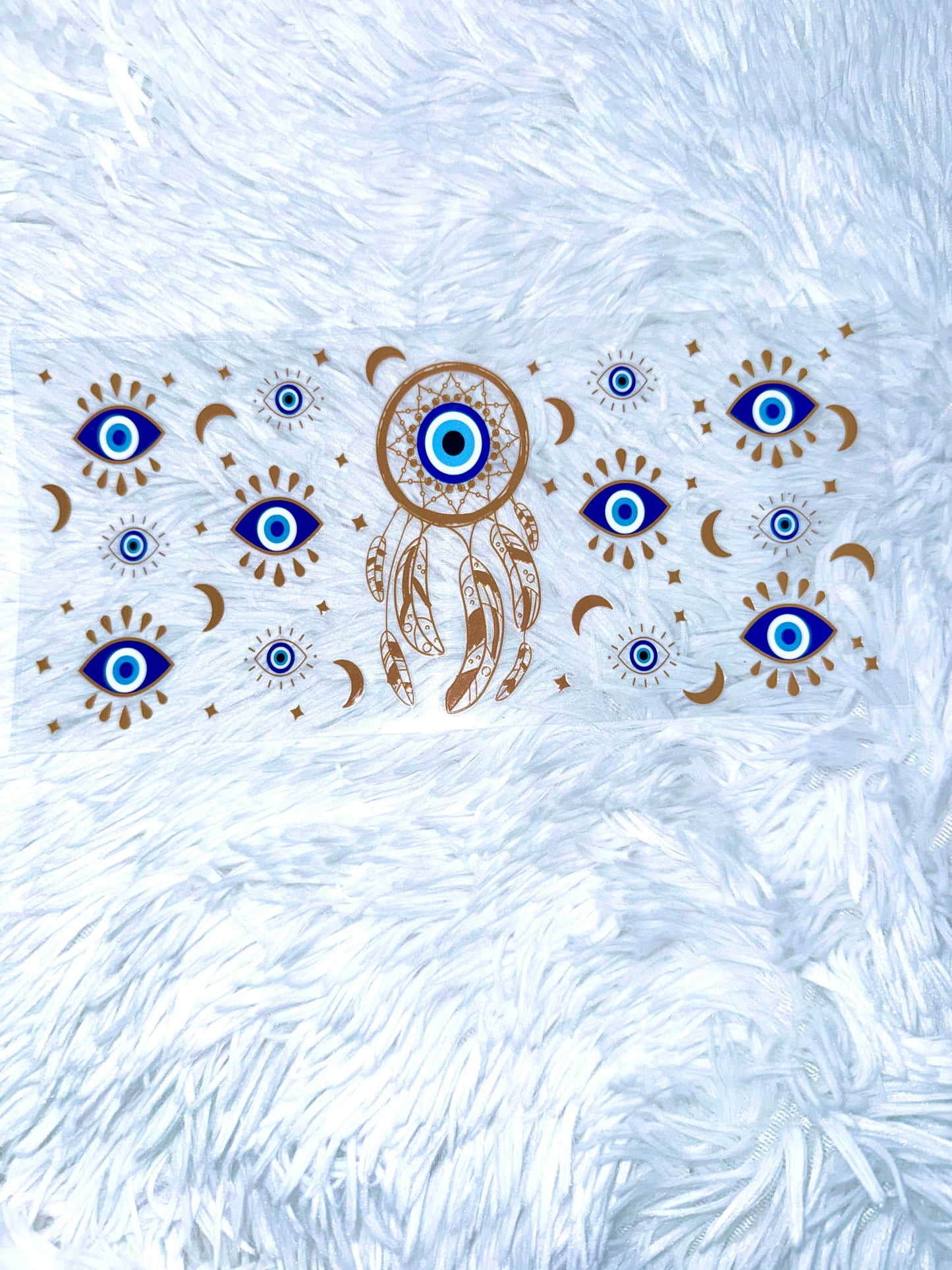 B203. Evil Eye Dream Catcher Tumbler Wrap