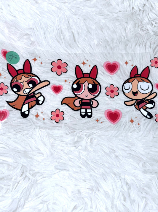B126. Powerpuff Girls Heart Sunflowers