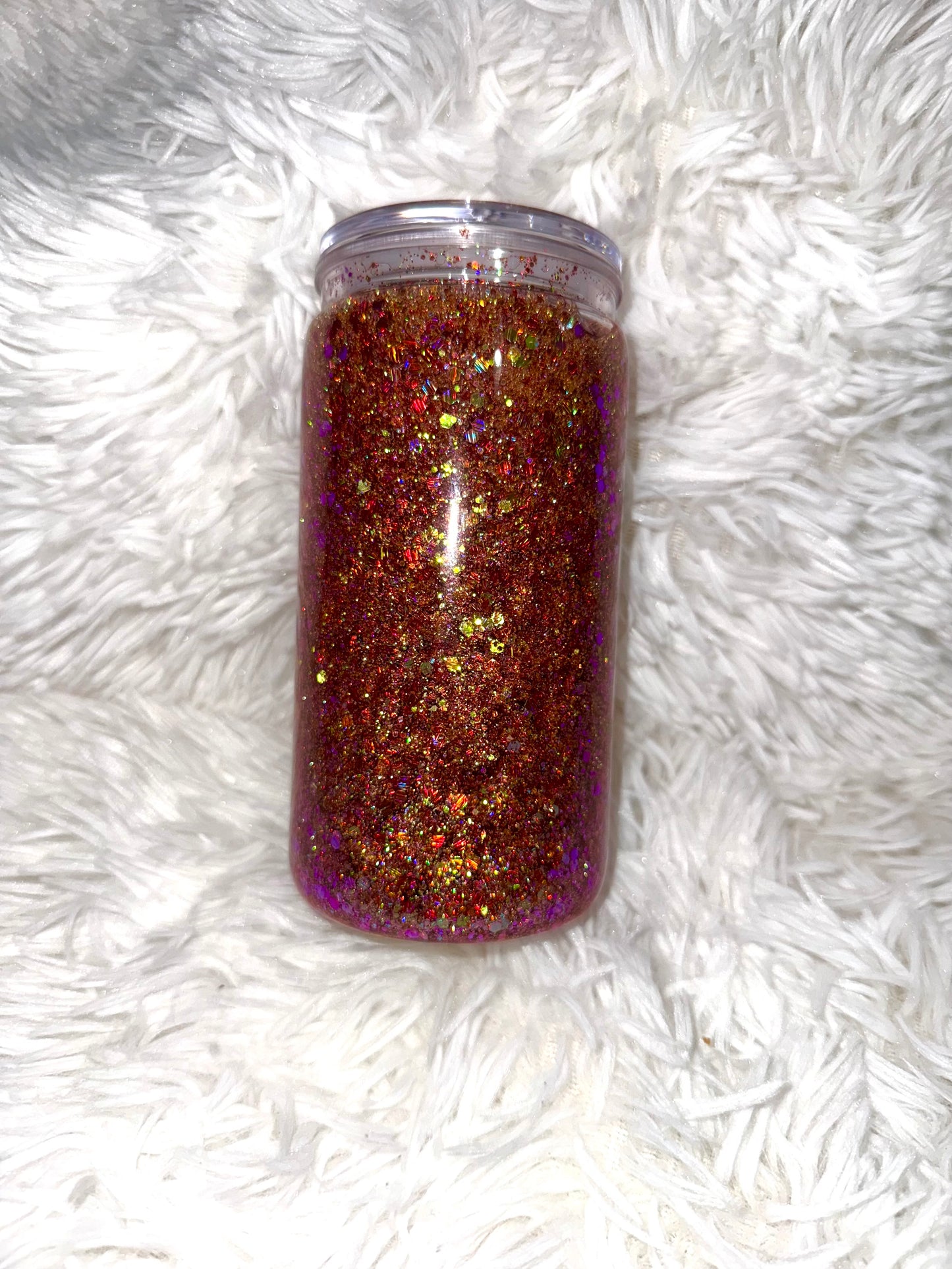 Lion Golden Snow Globe Tumbler 16oz.