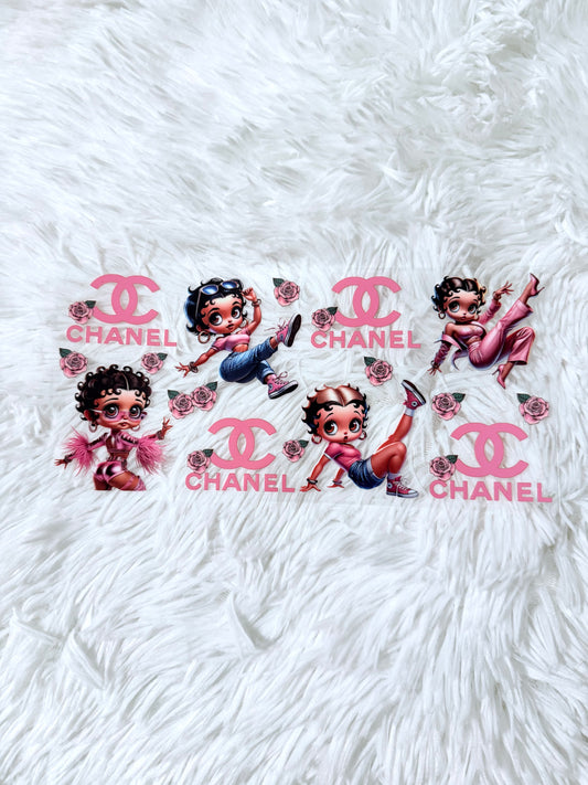 B19. Betty Boop Pink Chanel Designer