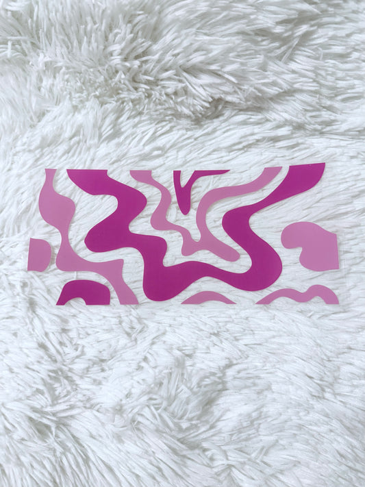 W43. Pink Groovy Swirls