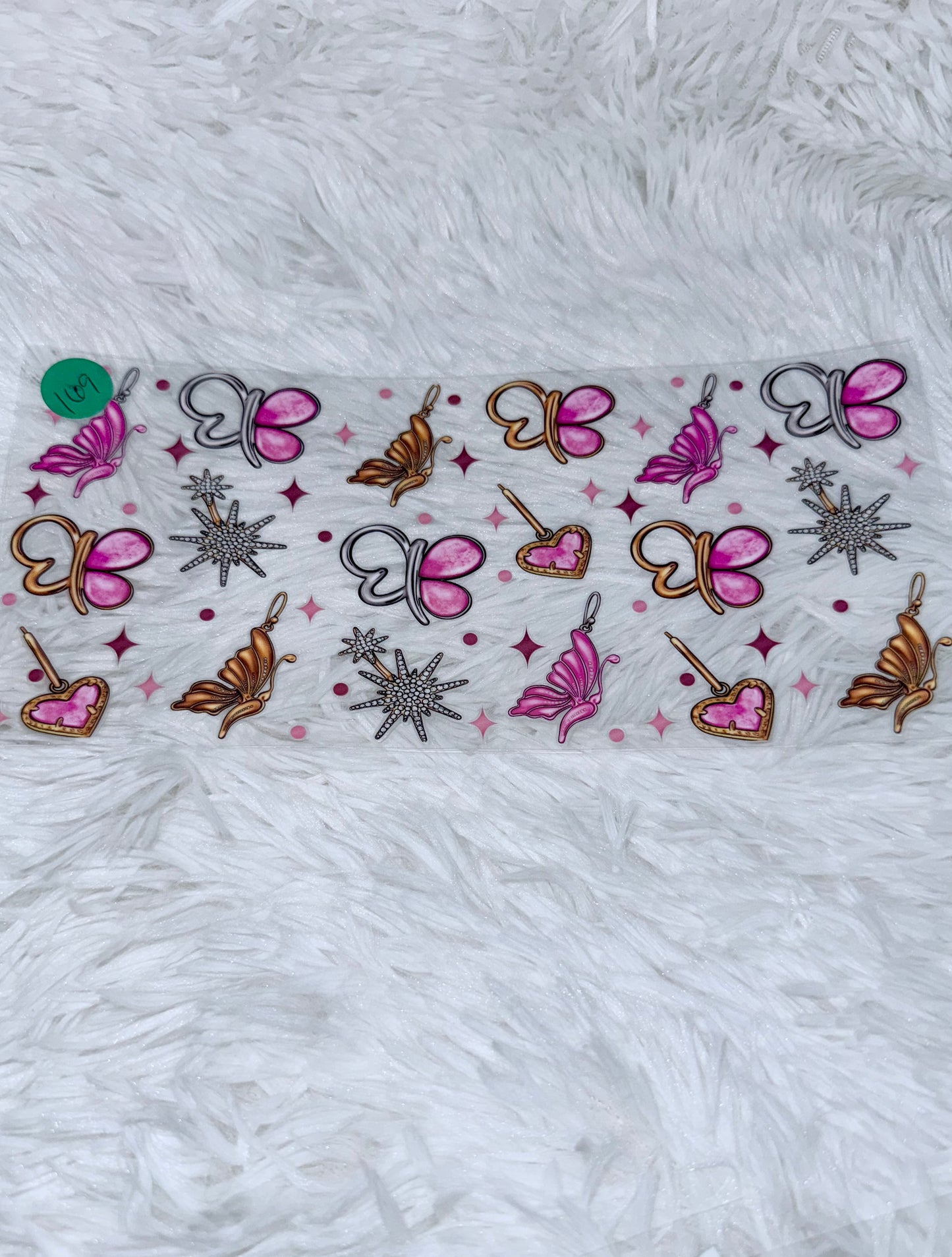 B169. Butterflies Gold Silver Pendant