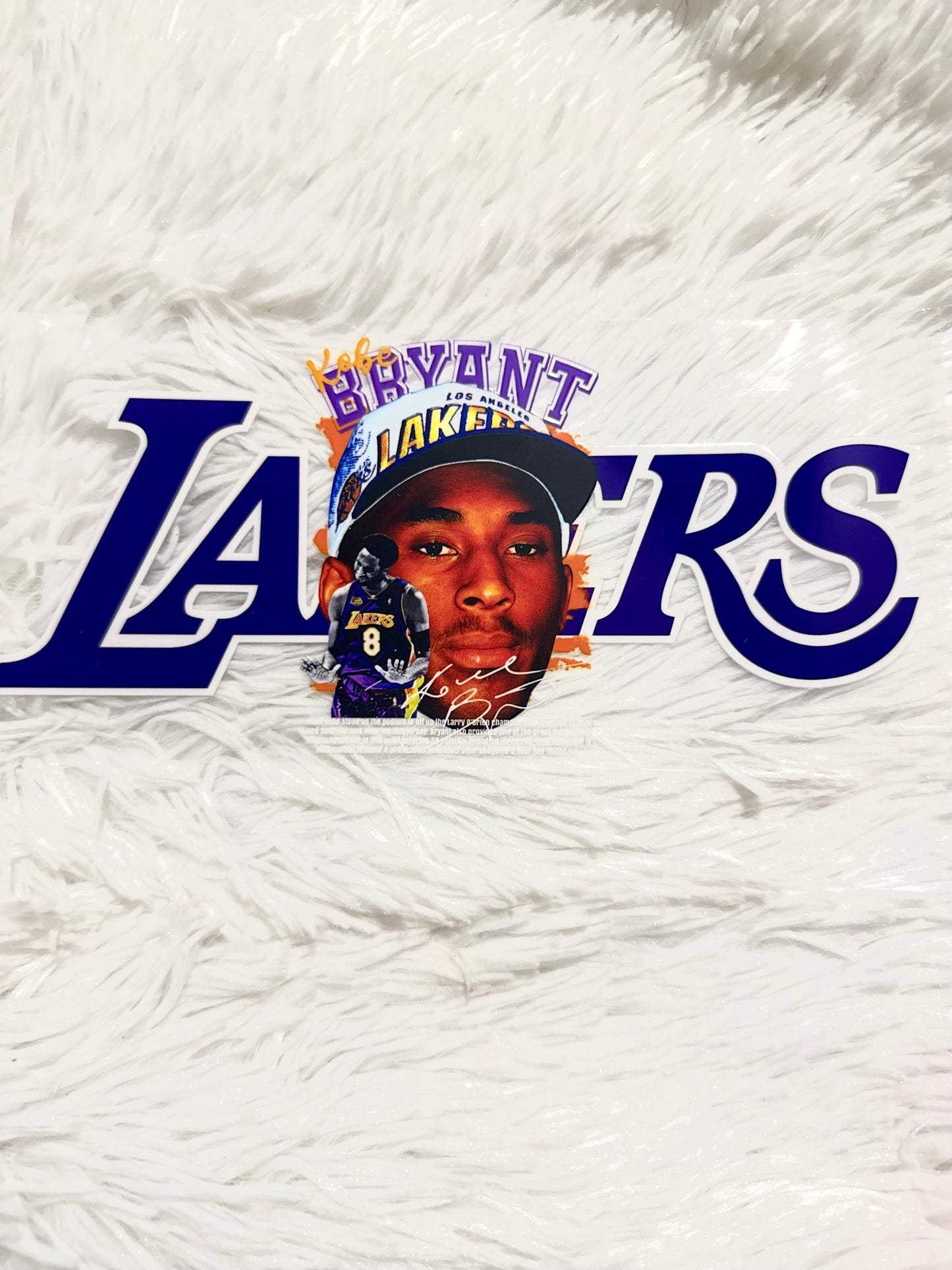 W177. Lakers Kobe Bryant Throwback Tumbler Wrap
