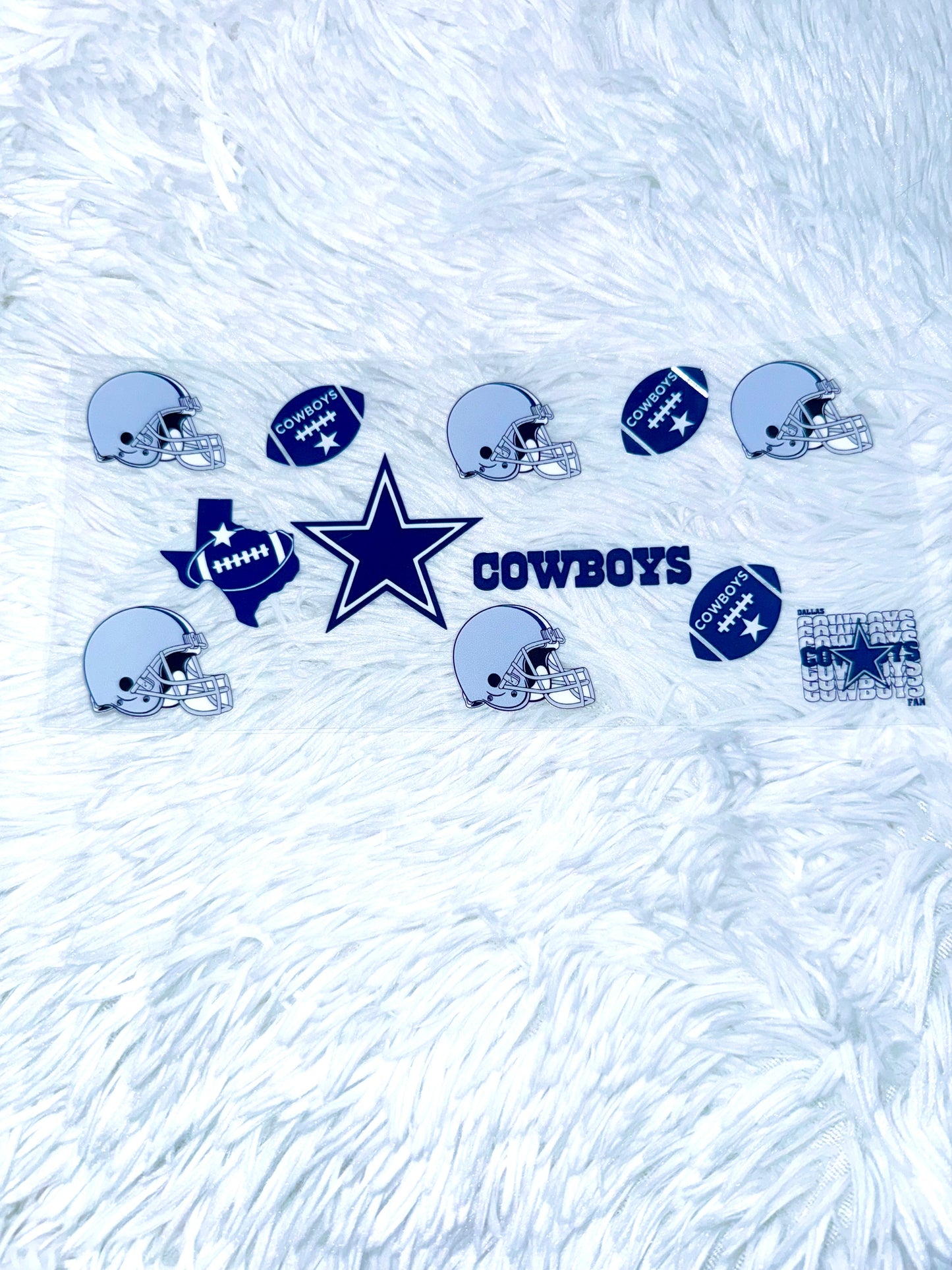 B192. Helmet Dallas Cowboys Football NFL Tumbler Wrap