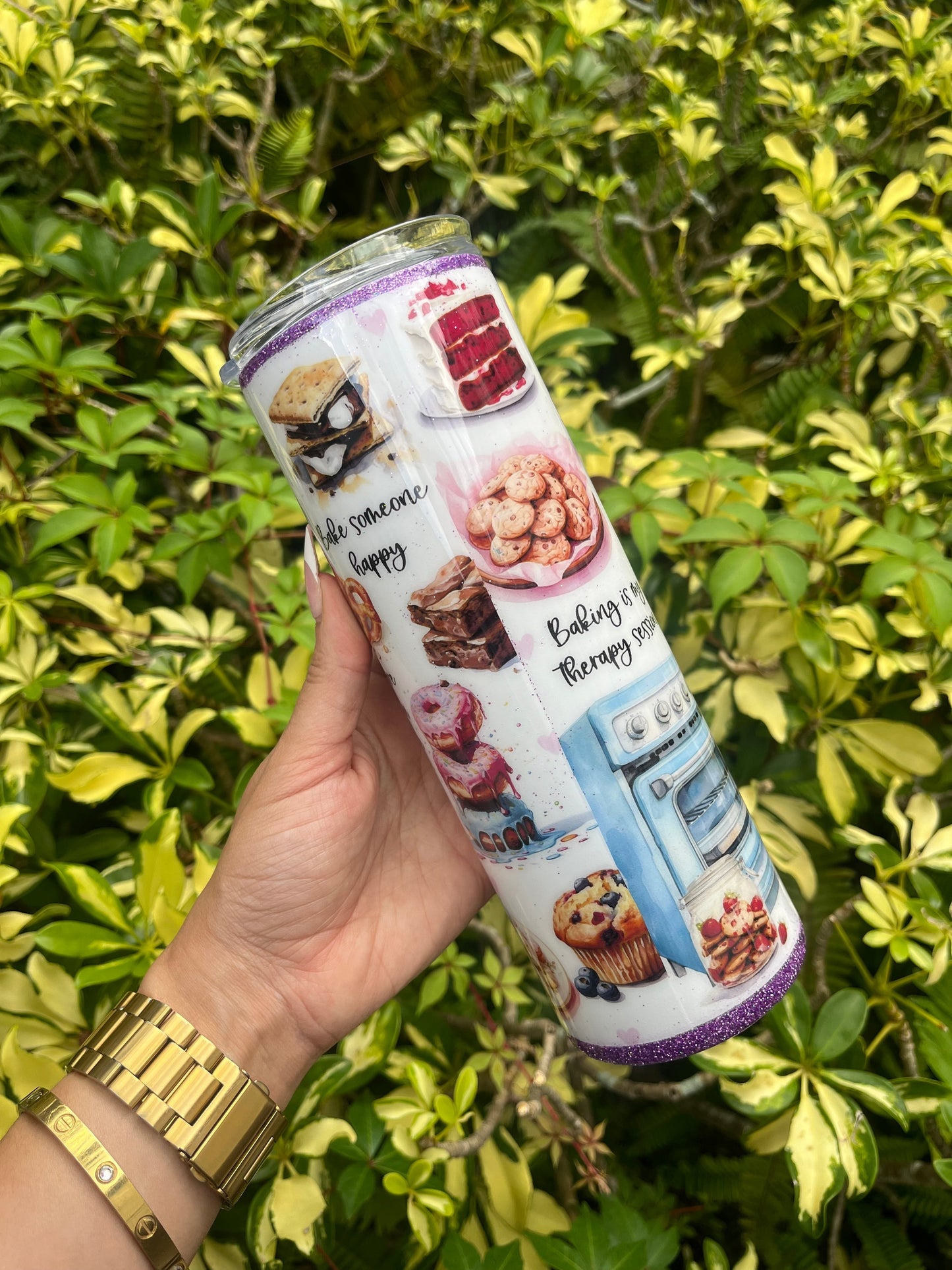 Baking Glitter Tumbler Stainless Steel Tumbler Personalize It By Belle