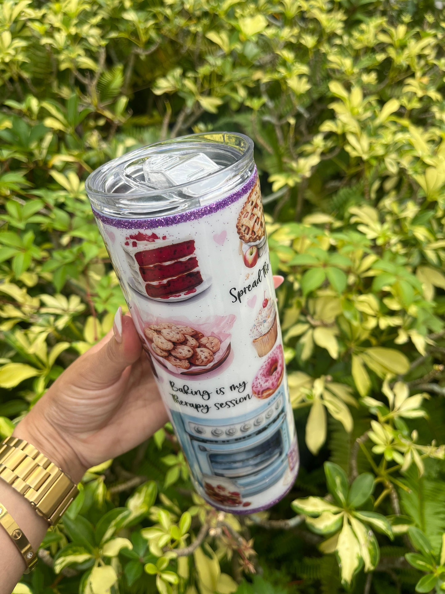 Baking Glitter Tumbler Stainless Steel Tumbler Personalize It By Belle
