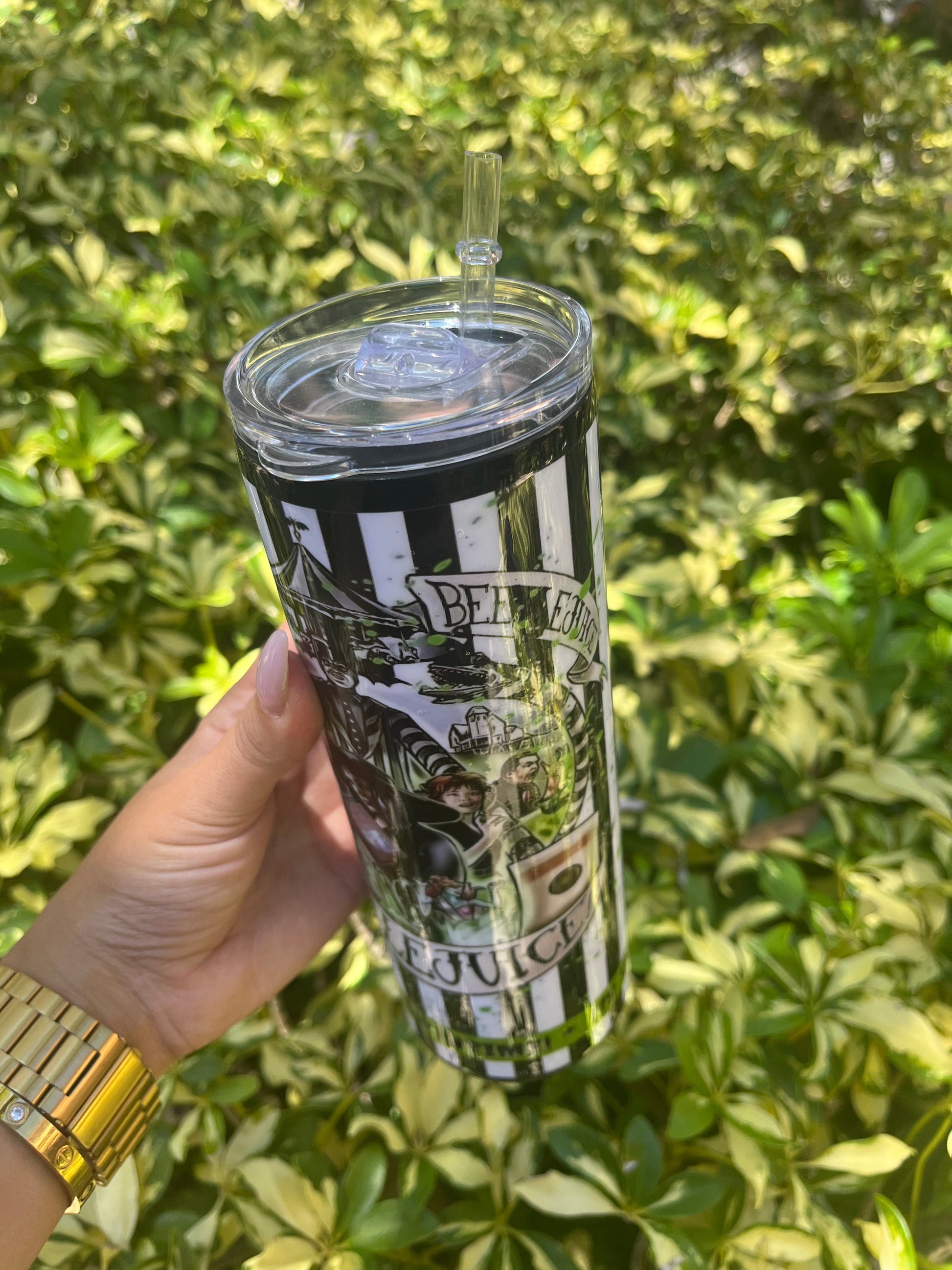 Beetlejuice Inspired Tumber Stainless Steel Tumbler Personalize It By Belle