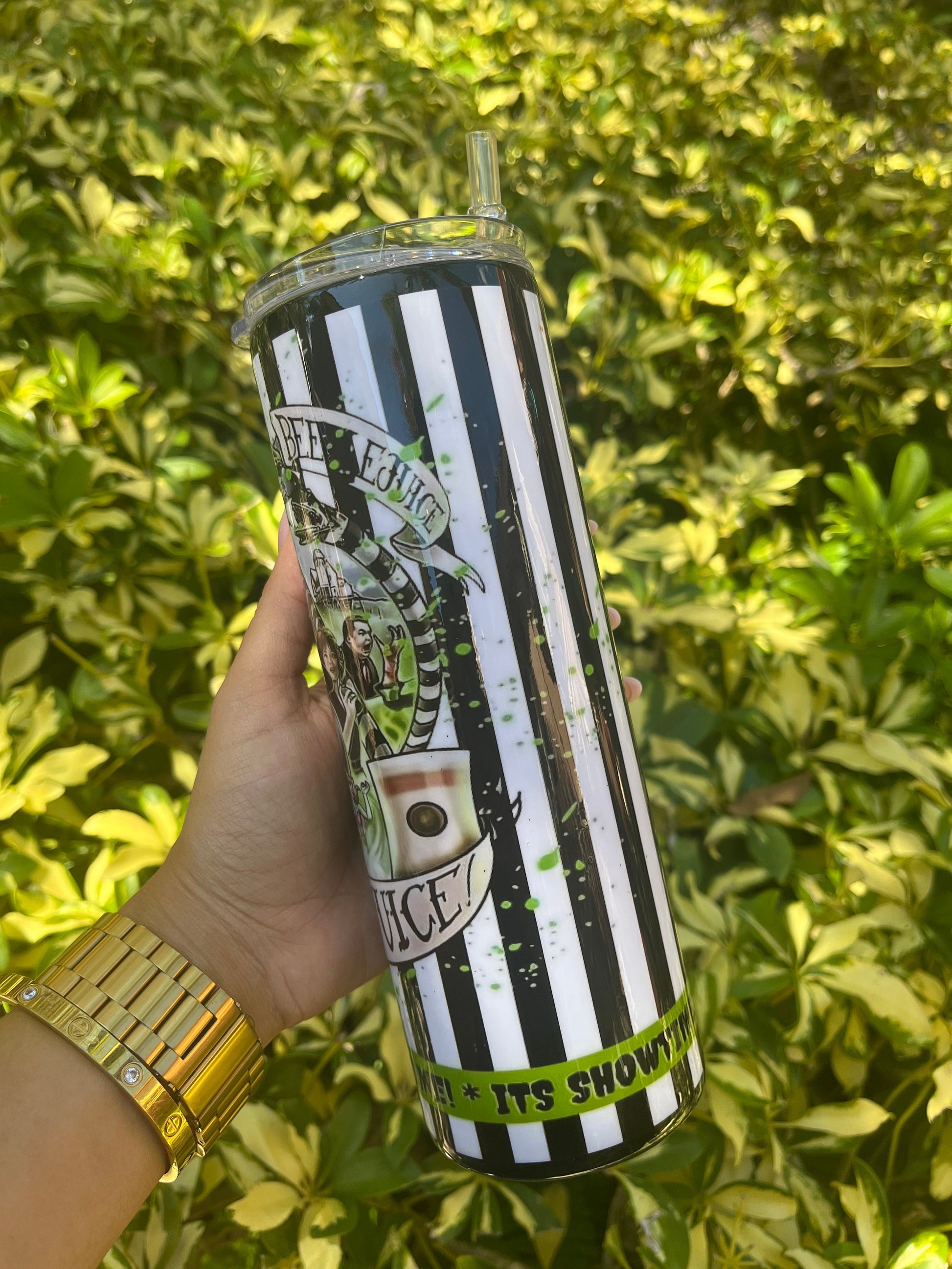 Beetlejuice Inspired Tumber Stainless Steel Tumbler Personalize It By Belle