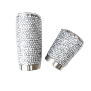 Bling Straw Tumbler Set Stainless Steel Tumbler Personalize It By Belle