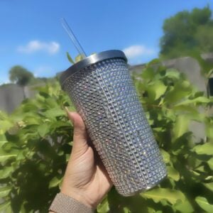 Bling Straw Tumbler Stainless Steel Tumbler Personalize It By Belle