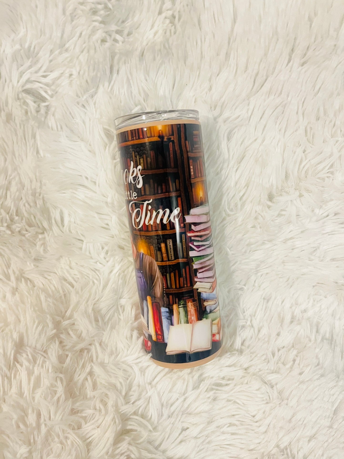 Book Reader So Many Books Tumbler Stainless Steel Tumbler Personalize It By Belle