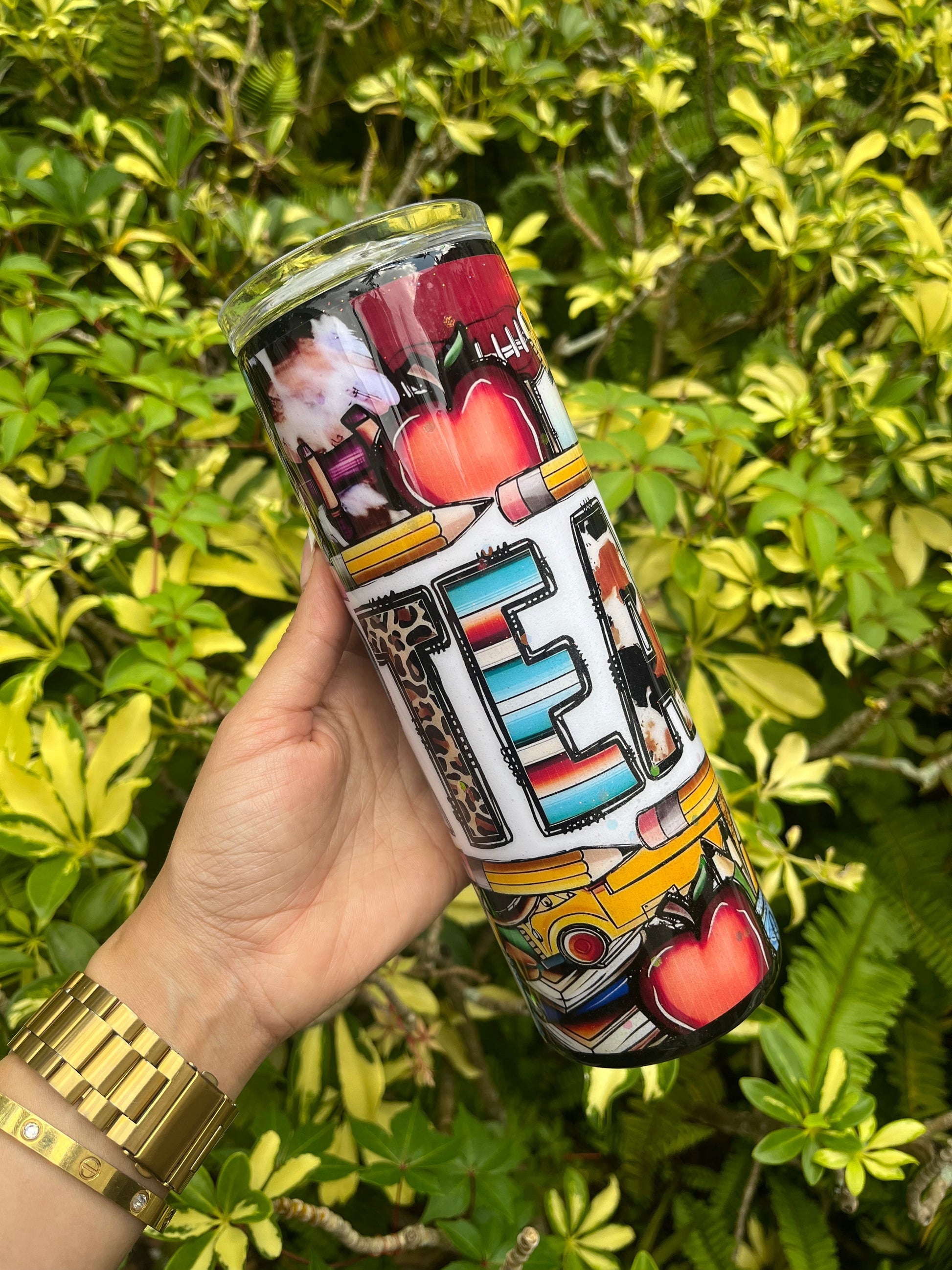 Chic Multi Teacher Tumbler Stainless Steel Tumbler Personalize It By Belle