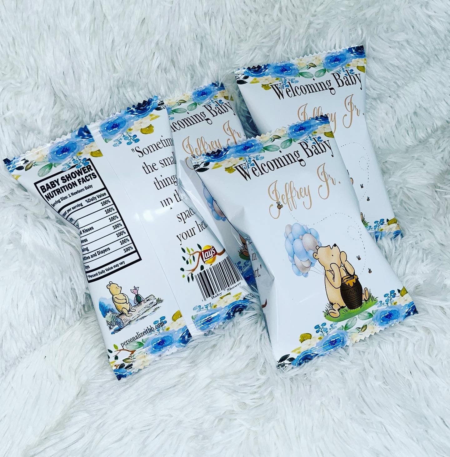 Classic Pooh Chip Bag (10) Party Supplies Personalize It By Belle