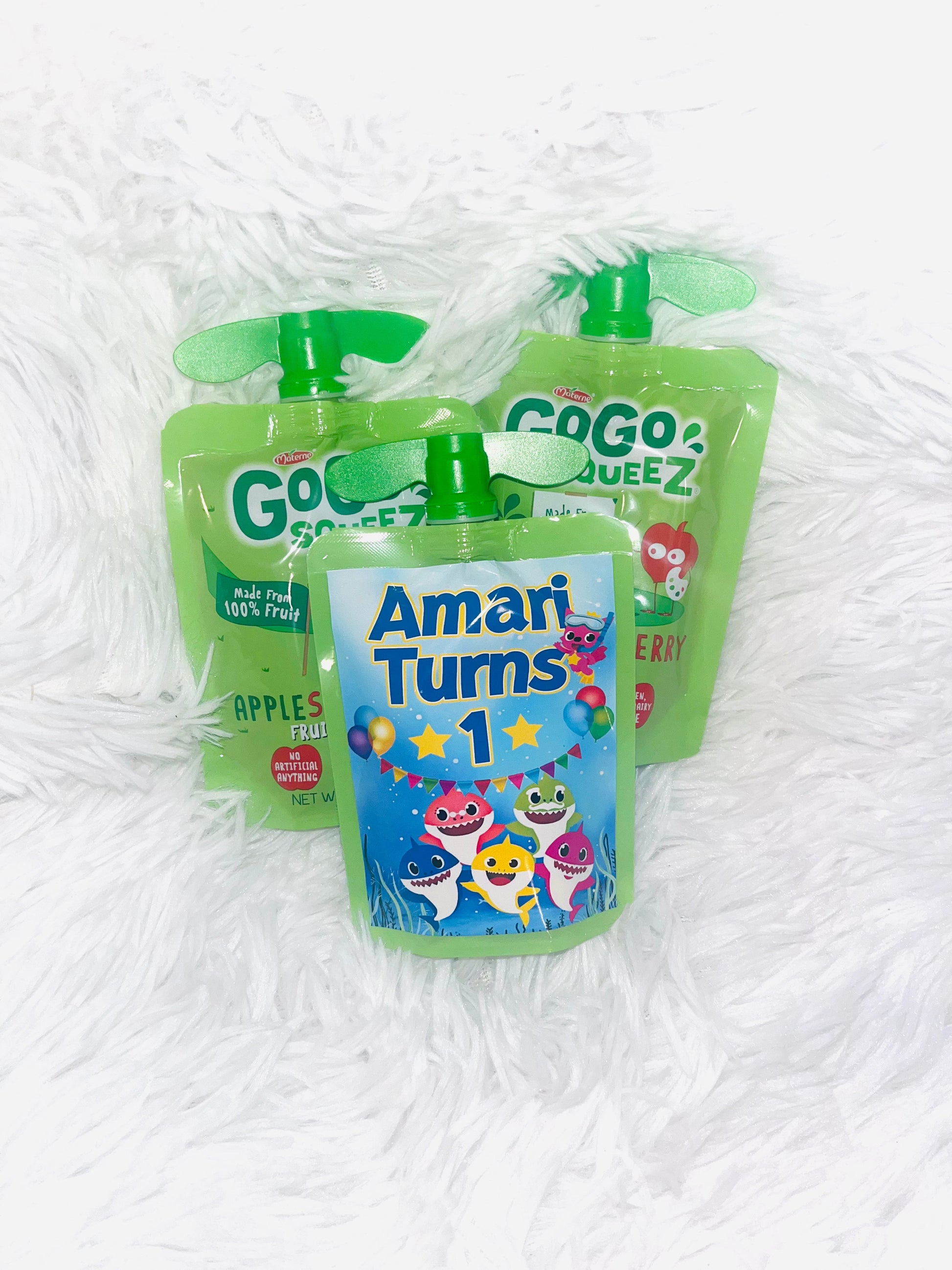 Custom GoGo Squeeze Party Favors (4) Party Supplies Personalize It By Belle