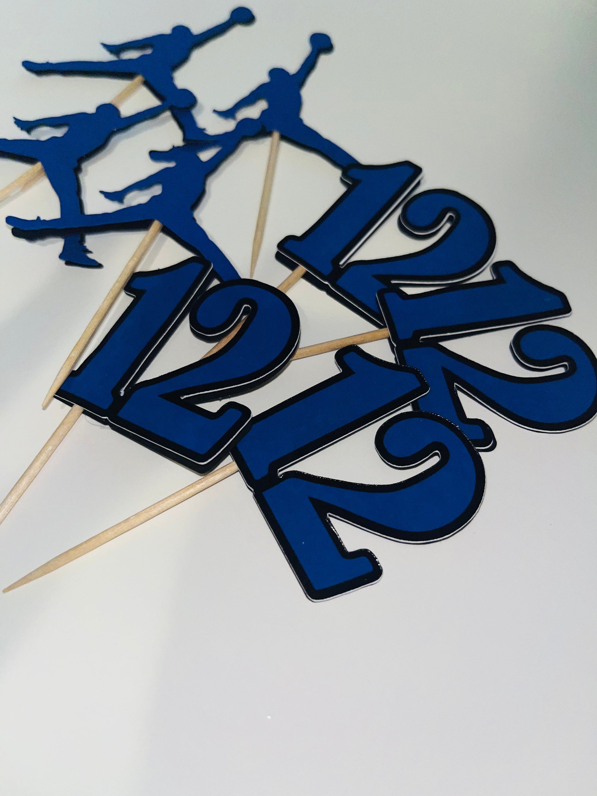 Custom Jordan & Age Cupcake Toppers (12) Party Supplies Personalize It By Belle, LLC