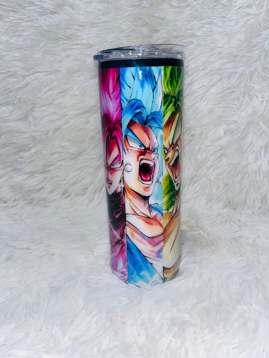 Dragon BallZ Inspired Tumbler Stainless Steel Tumbler Personalize It By Belle
