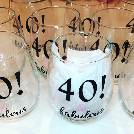 Fabulous Stemless Glass Wine Glasses Personalize It By Belle