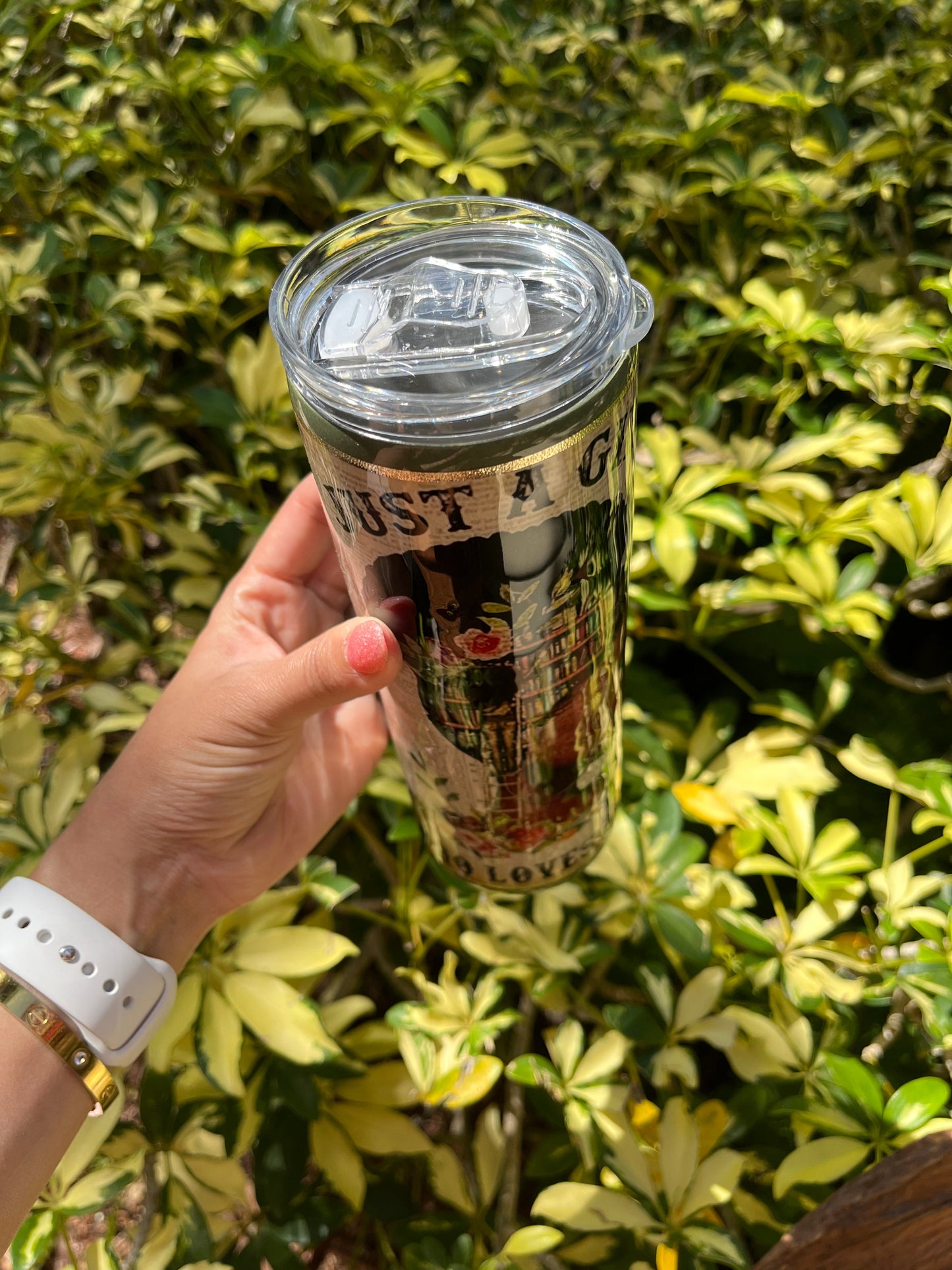 Girl Bookworm Tumbler Stainless Steel Tumbler Personalize It By Belle