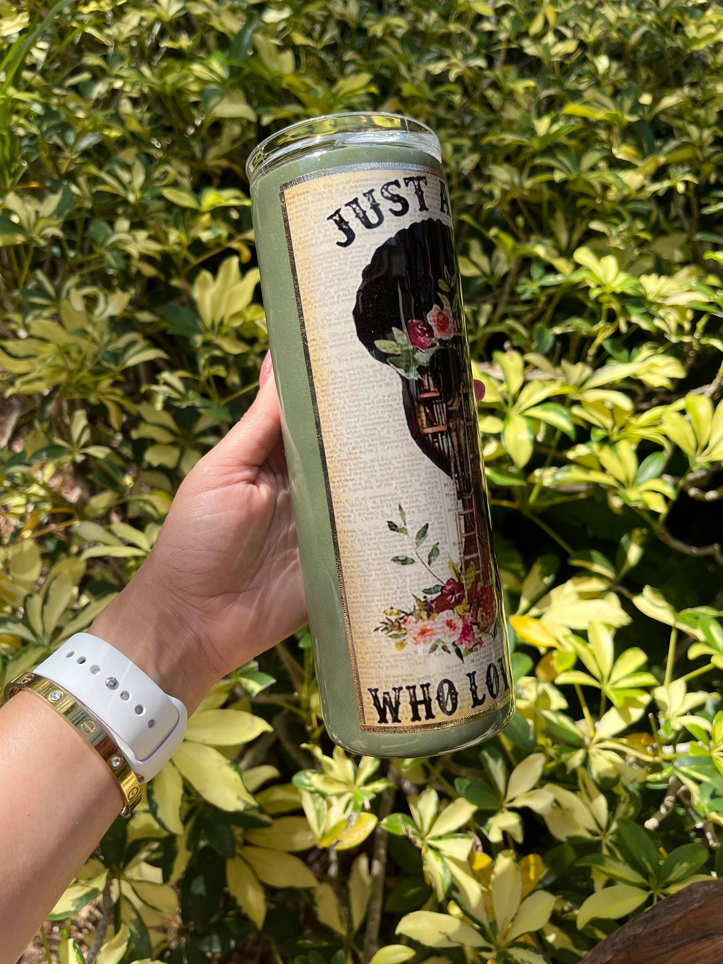 Girl Bookworm Tumbler Stainless Steel Tumbler Personalize It By Belle