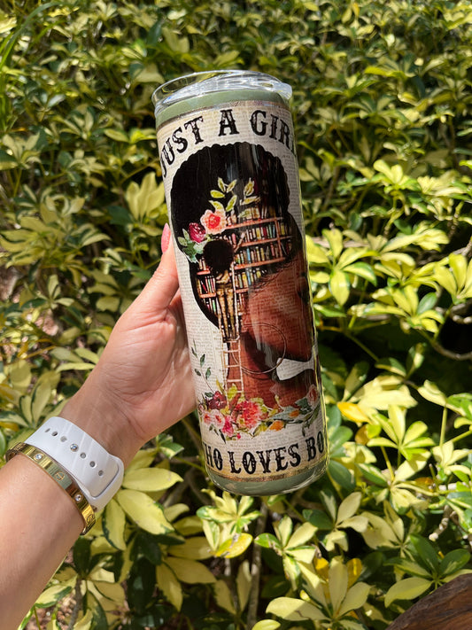 Girl Bookworm Tumbler Stainless Steel Tumbler Personalize It By Belle