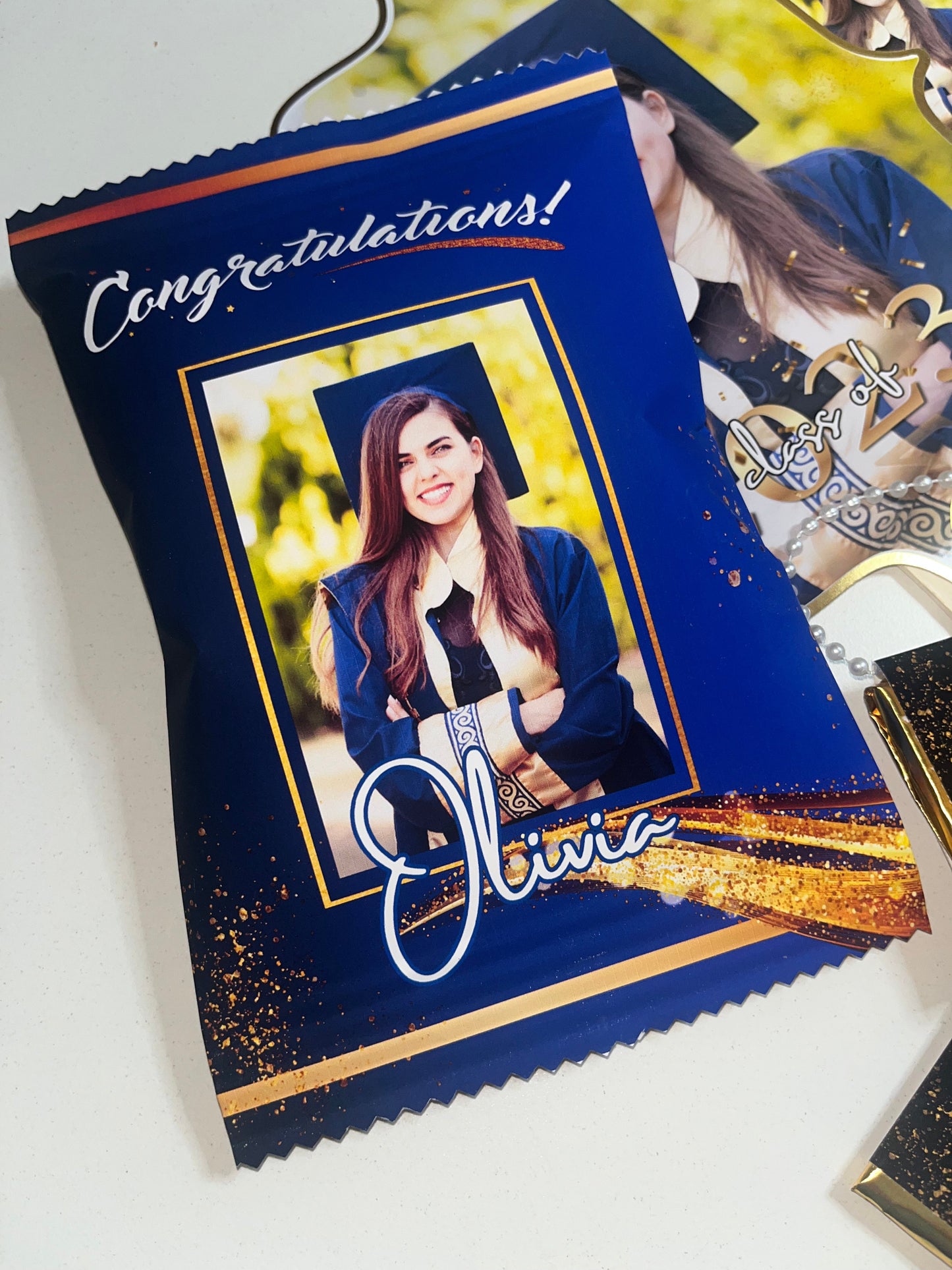 Graduation Chip Bags (12) Party Supplies Personalize It By Belle