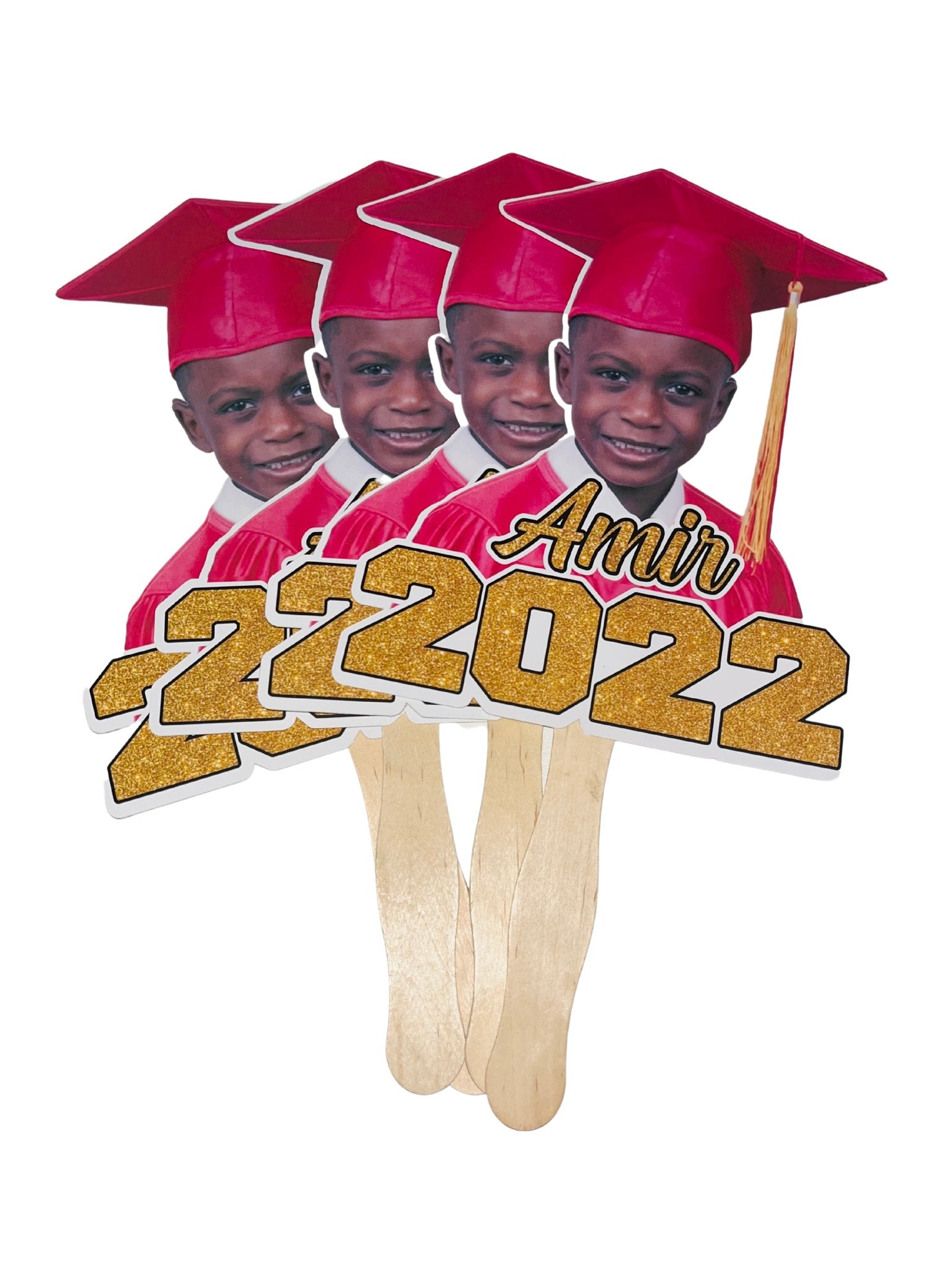 Graduation Fan Props (4) Graduation Fan Personalize It By Belle, LLC