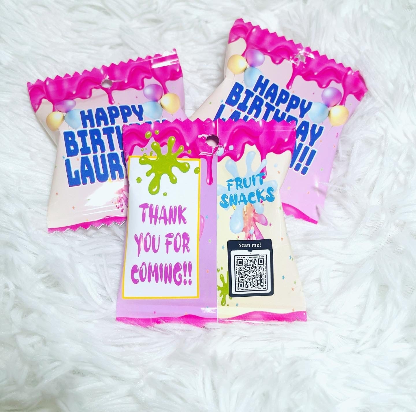 Gummies Fruit Snack (12) Party Supplies Personalize It By Belle, LLC