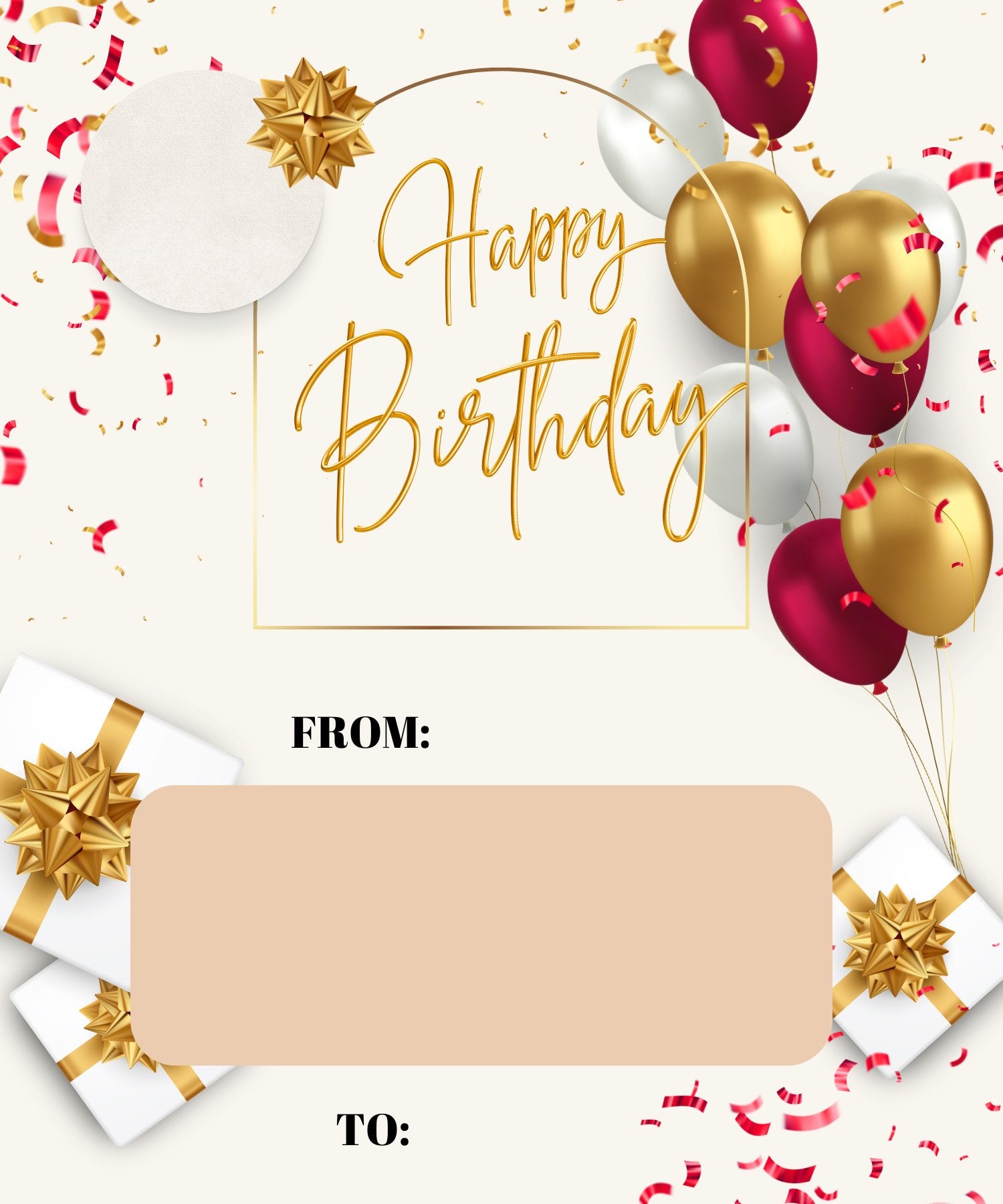 Happy Birthday Personalized Money Cash Holder Gift Card Party Supplies Personalize It By Bel