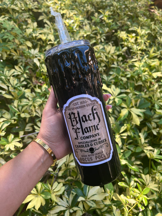 Hocus Pocus Black Flame Tumbler Stainless Steel Tumbler Personalize It By Belle