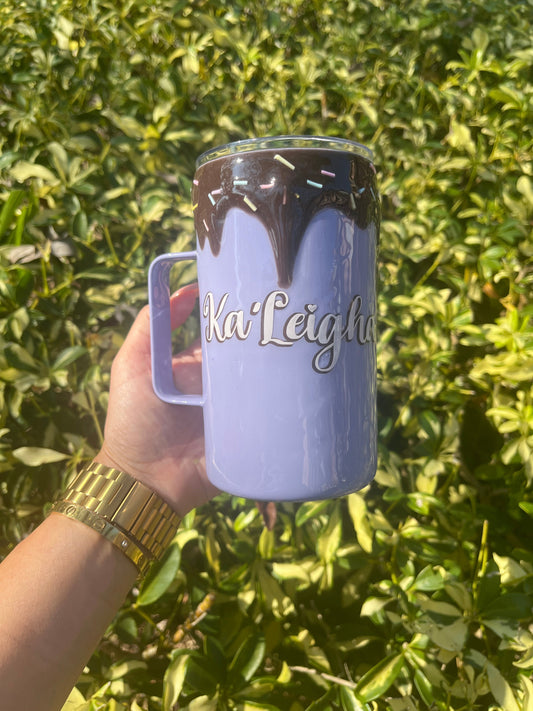Icing Handle Tumbler Stainless Steel Tumbler Personalize It By Belle